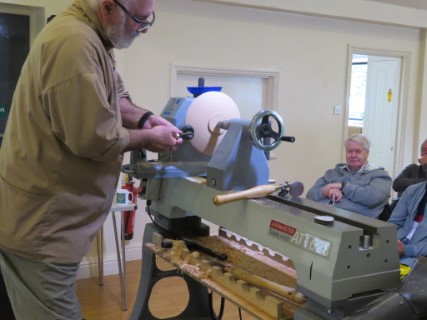 Sanding with the inertia sander